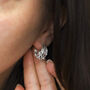 Sterling Silver Bubble Hoop Studs, thumbnail 1 of 9