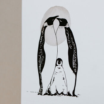 Penguins 'Stick Together' Print, 5 of 5