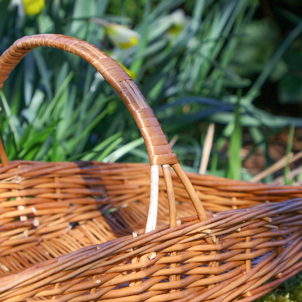 Natural Willow Wicker Gardening Basket By Dibor