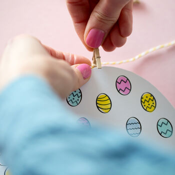 Kids Fingerprint Easter Bunting Kit, 9 of 11