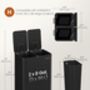 Dual Compartment Kitchen Bin Pedal Trash Can, thumbnail 2 of 7