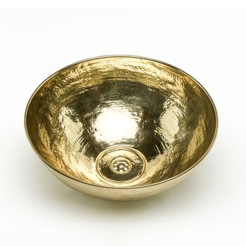 Solid Brass Vessel Sink For Kitchen And Bathroom, 400 Mm Diameter, 2 of 10