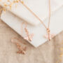 Delicate Rose Gold Plated Sterling Silver Bee Necklace, thumbnail 4 of 4