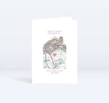 Personalised Our Home Map Print, 6 of 12