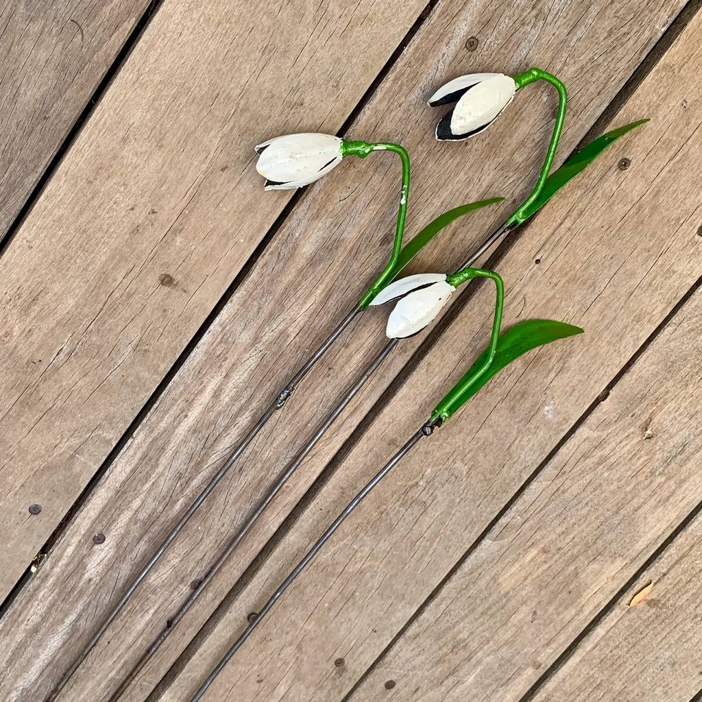 Snowdrop Garden Sculptures Set Of Three By London Garden