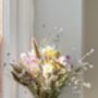 Dried Field Bouquet With Forget Me Not And Statice, thumbnail 4 of 5
