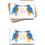Kingfishers Valentine Or Anniversary Card, thumbnail 1 of 2
