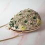 Lyla Green Silk Clutch, thumbnail 1 of 4