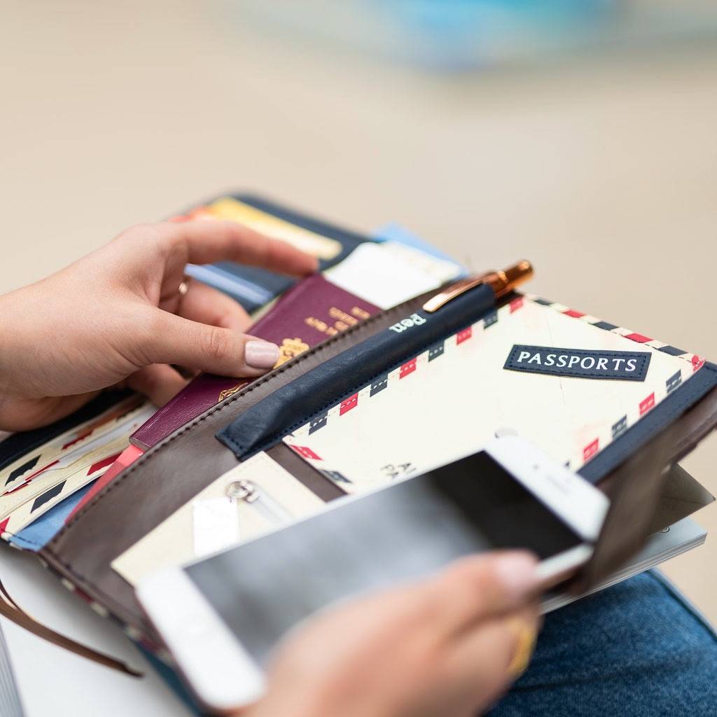 Paper Plane Travel Wallet By Lisa Angel