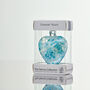 8cm Friendship Heart Forever Yours Pastel Blue, thumbnail 1 of 2