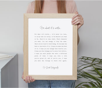 Personalised Black And White Typography Print, 4 of 7