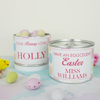 Personalised Easter Eggs Tin With Mini Eggs, 9 of 11