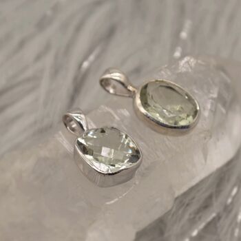 Green Amethyst Silver Necklace: February Birthstone, 5 of 12