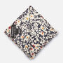 Mens Navy And White Ditzy Floral Pocket Square, thumbnail 7 of 7