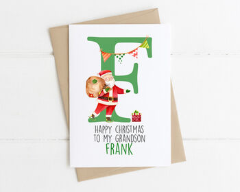 Personalised Santa Christmas Card, 2 of 4