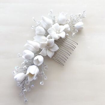 Floral Wedding Hair Comb, 2 of 6