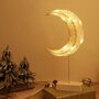 Battery Powered Decorative Moon Table Lamp LED, thumbnail 1 of 8