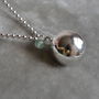 Harmony Ball Pregnancy Necklace With Jade Pearl, thumbnail 2 of 6
