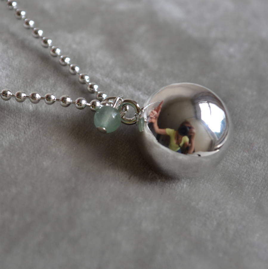 Bali Harmony Ball Necklace By Clover and Swift | notonthehighstreet.com