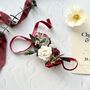 Burgundy Flower Wrist Corsage, thumbnail 5 of 8