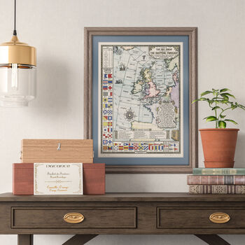 Colour Shipping Forecast Map Handmade Fine Art Print, 2 of 12