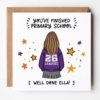 Customisable 2026 School Leavers Card For Girls, 7 of 8