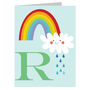 Mini R For Rainbow Card, thumbnail 2 of 5