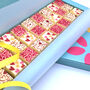 Mosaic Box Of White Chocolates With Roses And Hearts, thumbnail 1 of 8