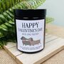 Personalised Dachshund Valentines Amber Candle, thumbnail 1 of 5
