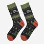 Men's Bamboo Socks Green Fair Isle Off Roader, thumbnail 1 of 5