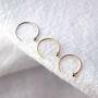 9ct Solid Gold Open Ball Nose Ring, thumbnail 1 of 5