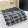 Classic Charcoal Grey Diamond Sustainable Bamboo Socks, thumbnail 1 of 2