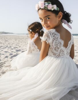 Blossom In Ivory White ~ Flower Girl Or Party Girl Dress, 2 of 8