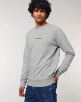 Custom Flag Organic Cotton Men’s Sweatshirt, 7 of 11