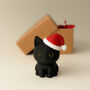 Santa Paws Is Coming To Town Tiny Little Gifts Plum In A Santa Hat, thumbnail 2 of 4
