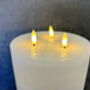 30cm Xl White LED Pillar Candle – Real Wax, thumbnail 6 of 12