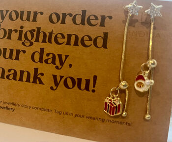 Festive Christmas Drop Earrings, 3 of 7