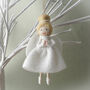 Light Haired Felt Angel Hanging Decoration, thumbnail 1 of 4