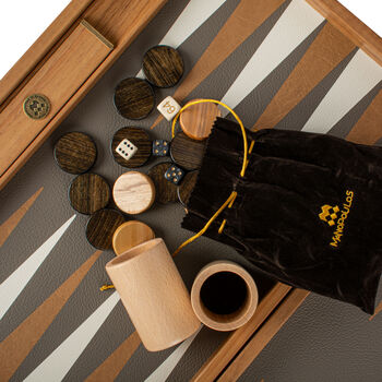 Manopoulos Snake Tote 19'x12' Backgammon Set, 10 of 12