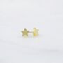 Star Earring Gold/Silver, thumbnail 1 of 8