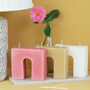 Large Square Arch Pillar Candle, thumbnail 1 of 6