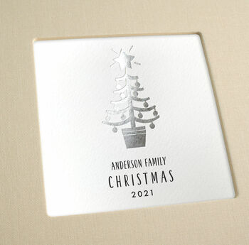 Personalised Hand Foiled Christmas Photo Album, 2 of 11