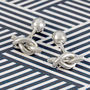 Solid Silver Knot Men's Cufflink Gift, thumbnail 1 of 6