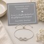 Mother And Daughter Infinity Bracelet, thumbnail 1 of 6