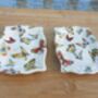 Set Of Two Handmade Soap Dishes In Butterfly Design, thumbnail 1 of 8