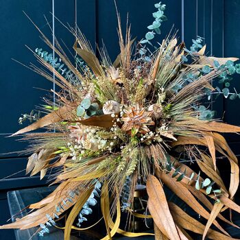 Dried Flower Bouquet With Preserved Eucalyptus, 2 of 5
