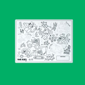 Things That Go Reusable Silicone Drawing Mat Set, 2 of 3