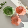 Ceramic Flower Bowl For Snacks Decorative Floral Gifts, thumbnail 8 of 11
