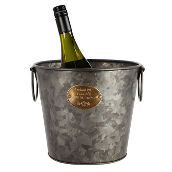 Luxury Galvanised Bottle Ice Bucket, 2 of 5