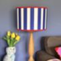 Carnival Lampshade In Bold Blue Deckchair Stripe, thumbnail 3 of 9